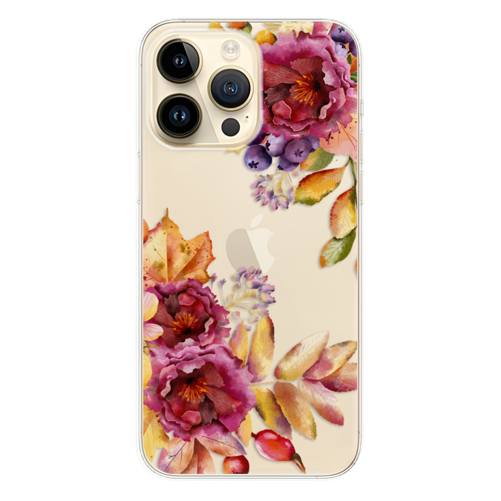 Odolné silikónové puzdro iSaprio - Fall Flowers - iPhone 14 Pro Max