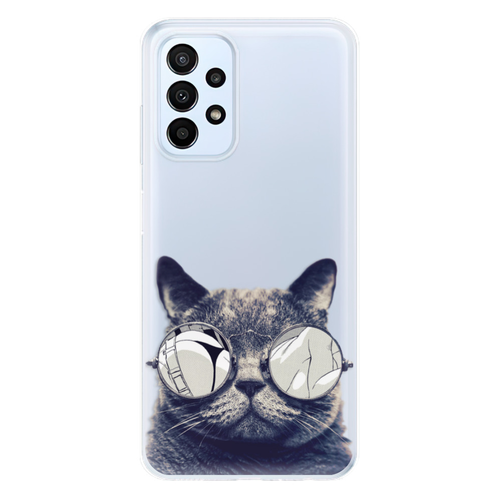 Odolné silikónové puzdro iSaprio - Crazy Cat 01 - Samsung Galaxy A23 / A23 5G