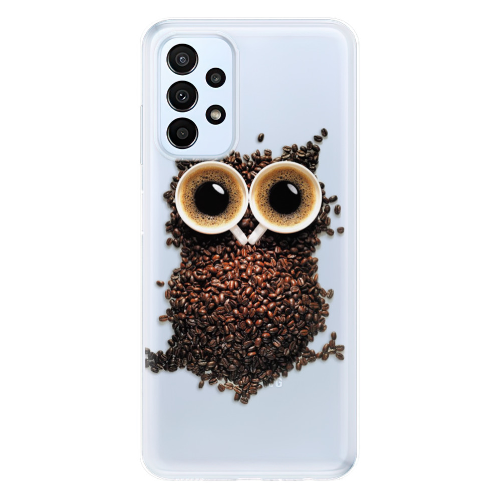 Odolné silikónové puzdro iSaprio - Owl And Coffee - Samsung Galaxy A23 / A23 5G