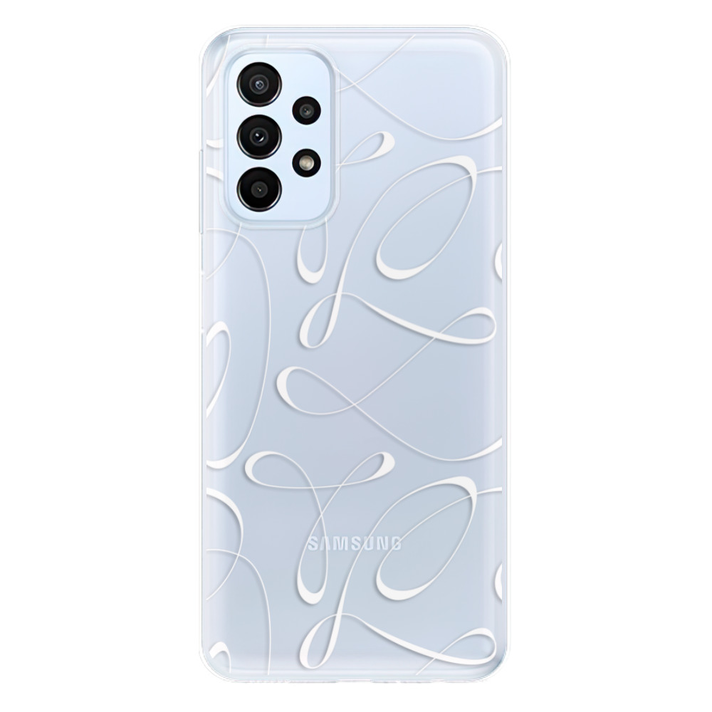 Odolné silikónové puzdro iSaprio - Fancy - white - Samsung Galaxy A23 / A23 5G