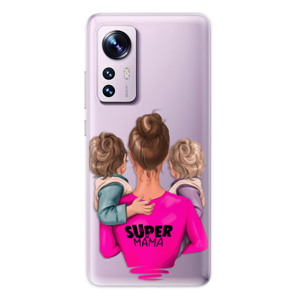 Odolné silikónové puzdro iSaprio - Super Mama - Two Boys - Xiaomi 12 / 12X
