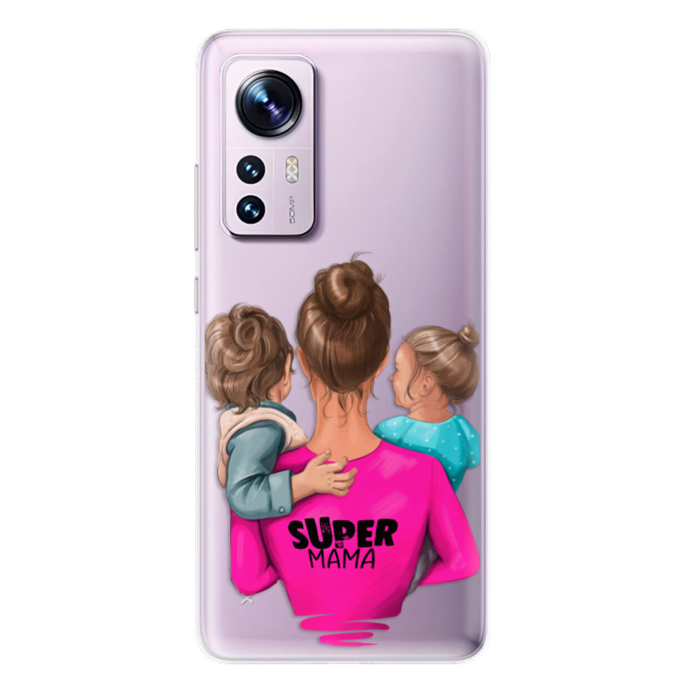 Odolné silikónové puzdro iSaprio - Super Mama - Boy and Girl - Xiaomi 12 / 12X