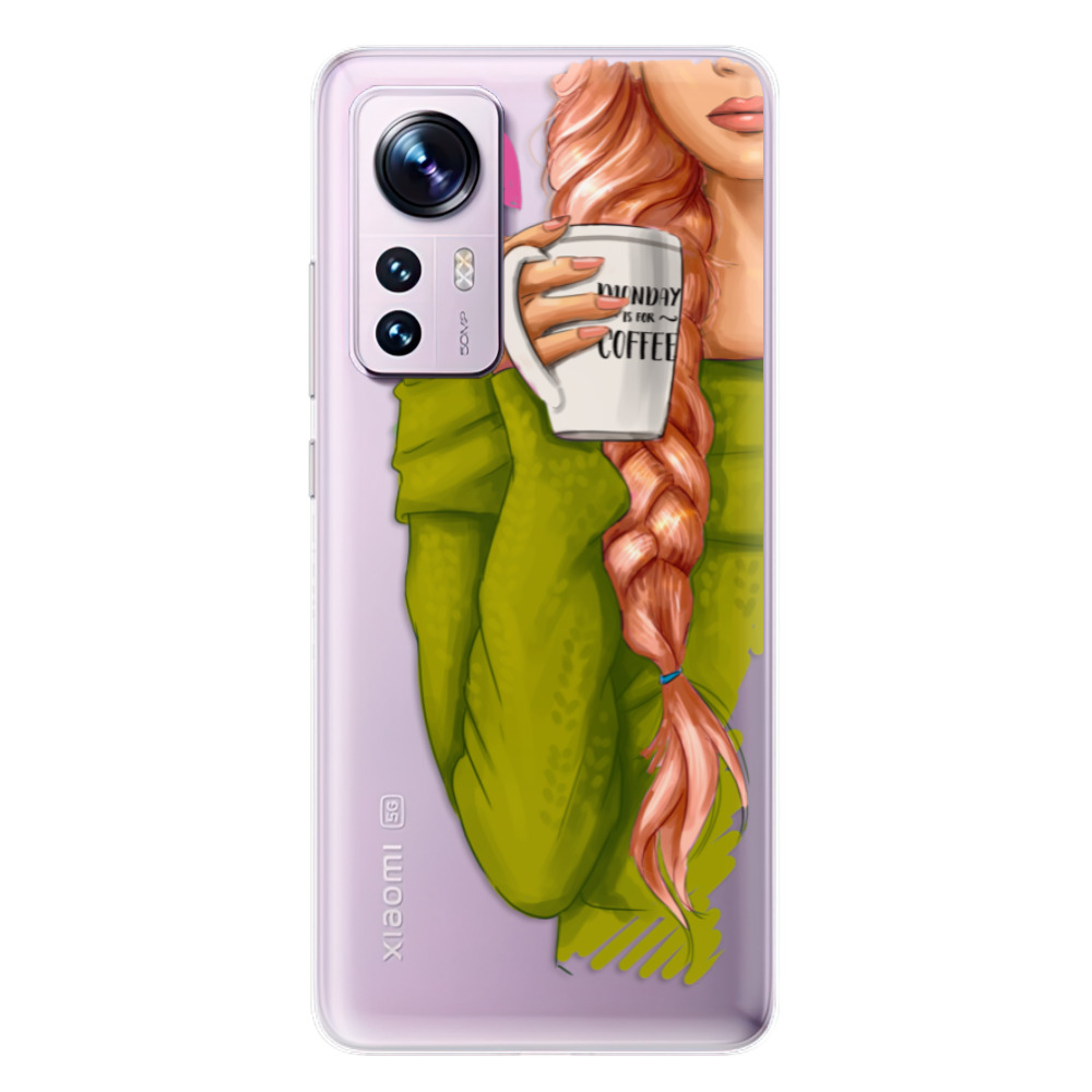 Odolné silikónové puzdro iSaprio - My Coffe and Redhead Girl - Xiaomi 12 / 12X