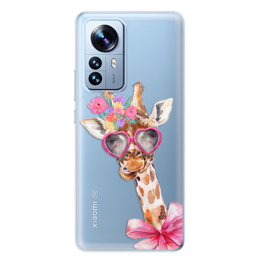 Odolné silikónové puzdro iSaprio - Lady Giraffe - Xiaomi 12 Pro