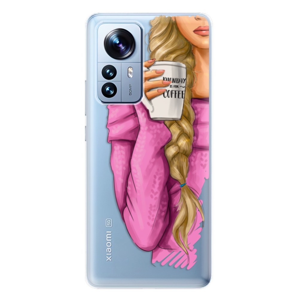 Odolné silikónové puzdro iSaprio - My Coffe and Blond Girl - Xiaomi 12 Pro
