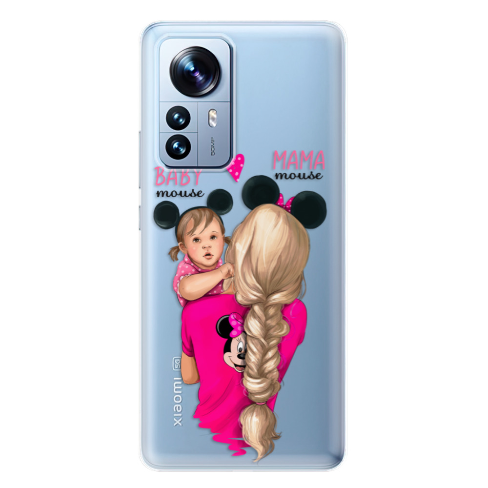 Odolné silikónové puzdro iSaprio - Mama Mouse Blond and Girl - Xiaomi 12 Pro