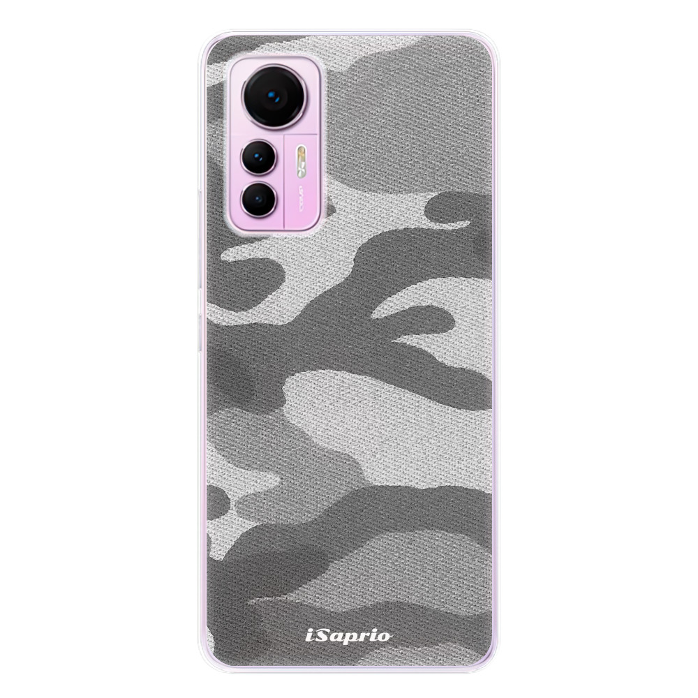 Odolné silikónové puzdro iSaprio - Gray Camuflage 02 - Xiaomi 12 Lite
