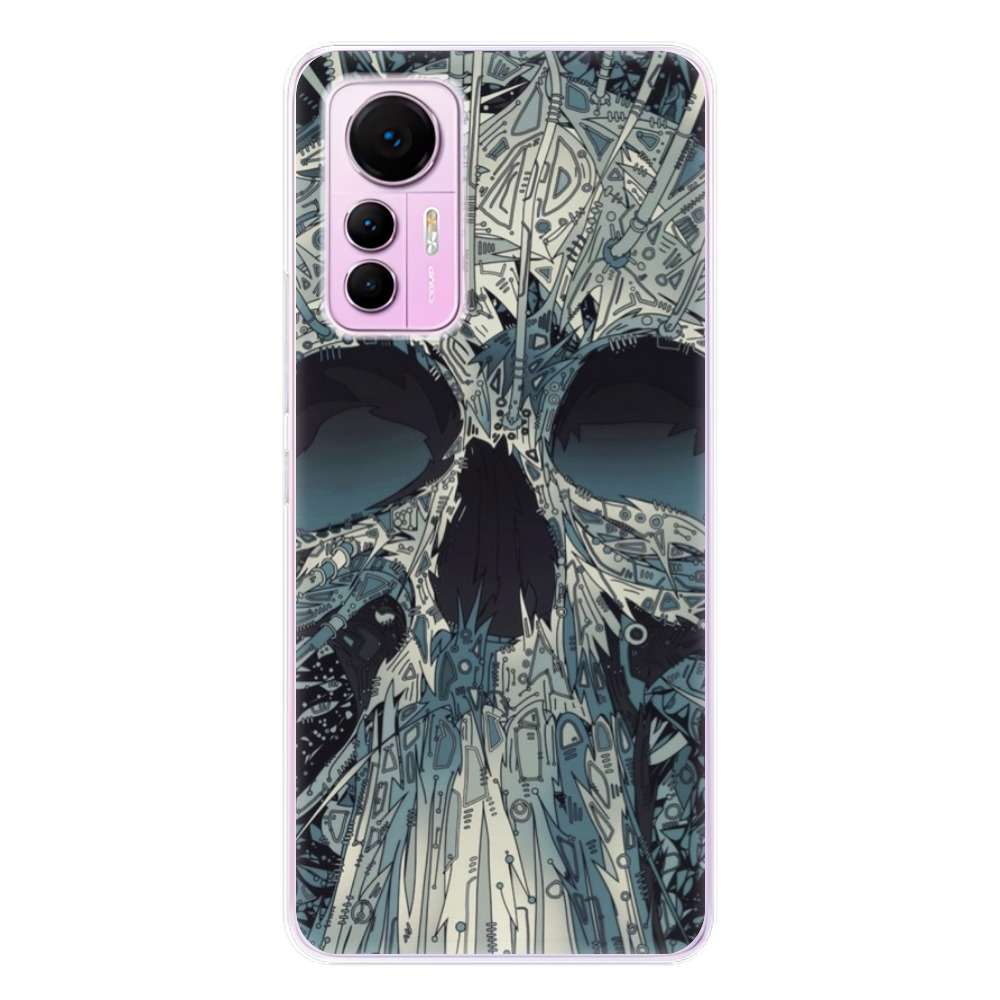 Odolné silikónové puzdro iSaprio - Abstract Skull - Xiaomi 12 Lite