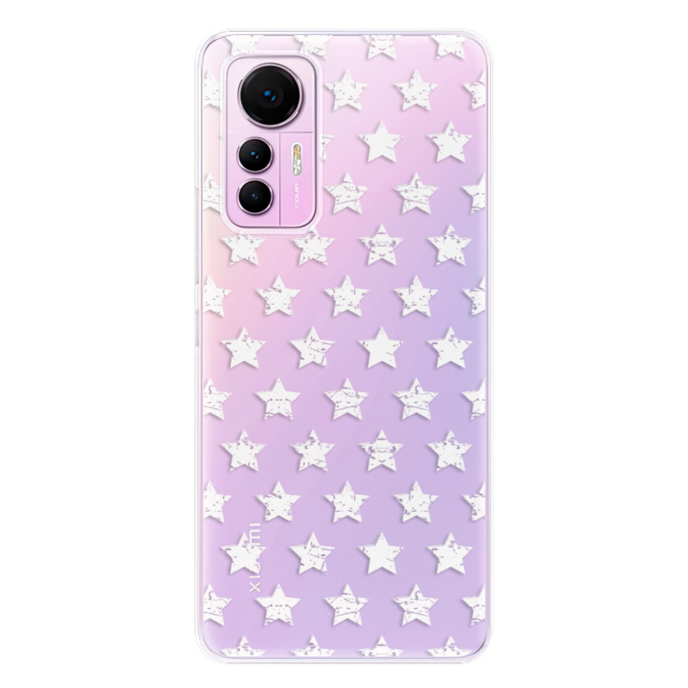 Odolné silikónové puzdro iSaprio - Stars Pattern - white - Xiaomi 12 Lite