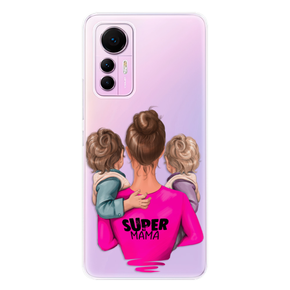 Odolné silikónové puzdro iSaprio - Super Mama - Two Boys - Xiaomi 12 Lite