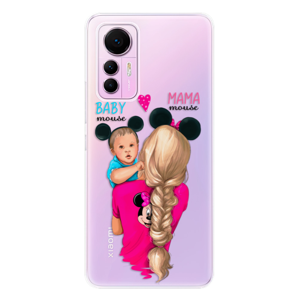 Odolné silikónové puzdro iSaprio - Mama Mouse Blonde and Boy - Xiaomi 12 Lite