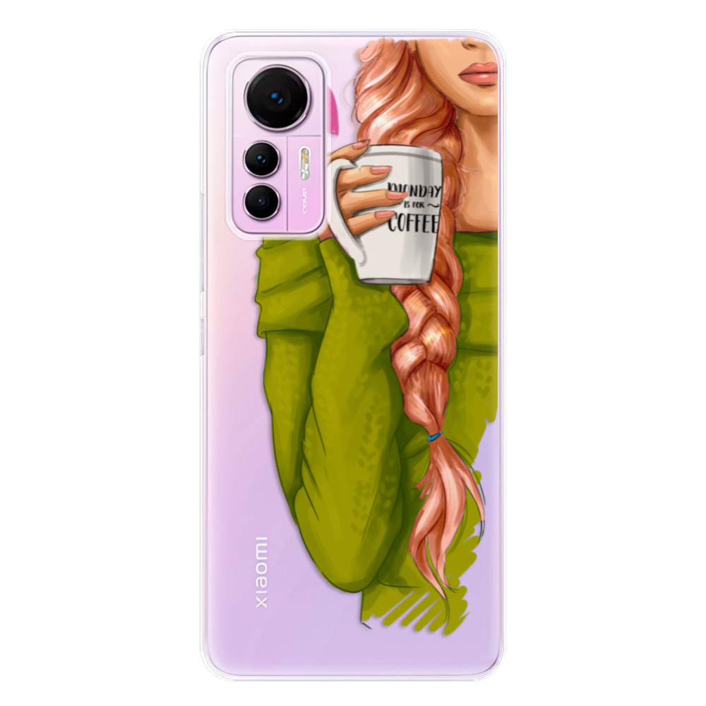 Odolné silikónové puzdro iSaprio - My Coffe and Redhead Girl - Xiaomi 12 Lite