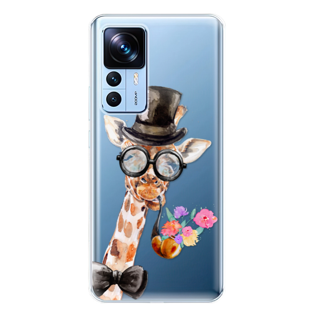 Odolné silikónové puzdro iSaprio - Sir Giraffe - Xiaomi 12T / 12T Pro