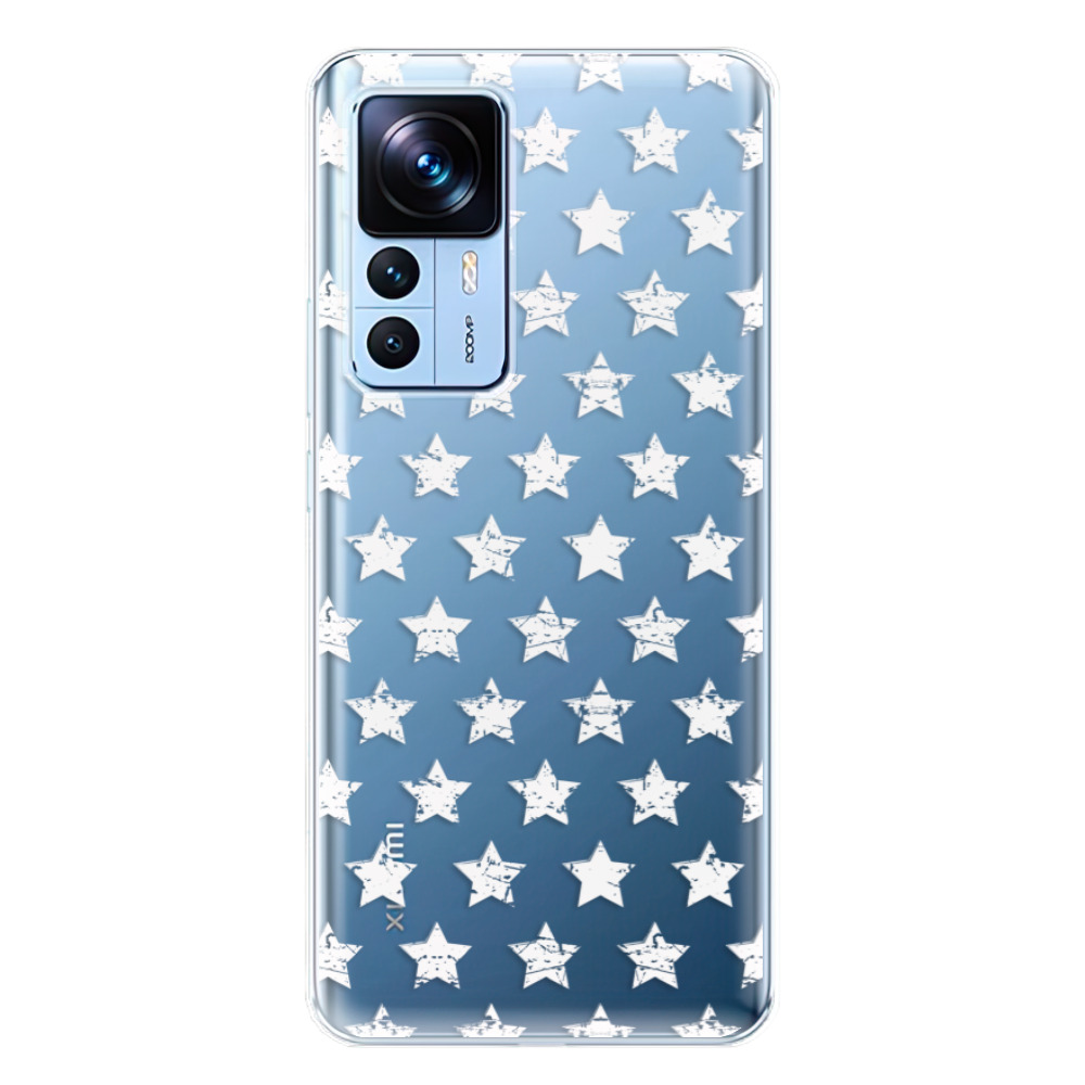 Odolné silikónové puzdro iSaprio - Stars Pattern - white - Xiaomi 12T / 12T Pro