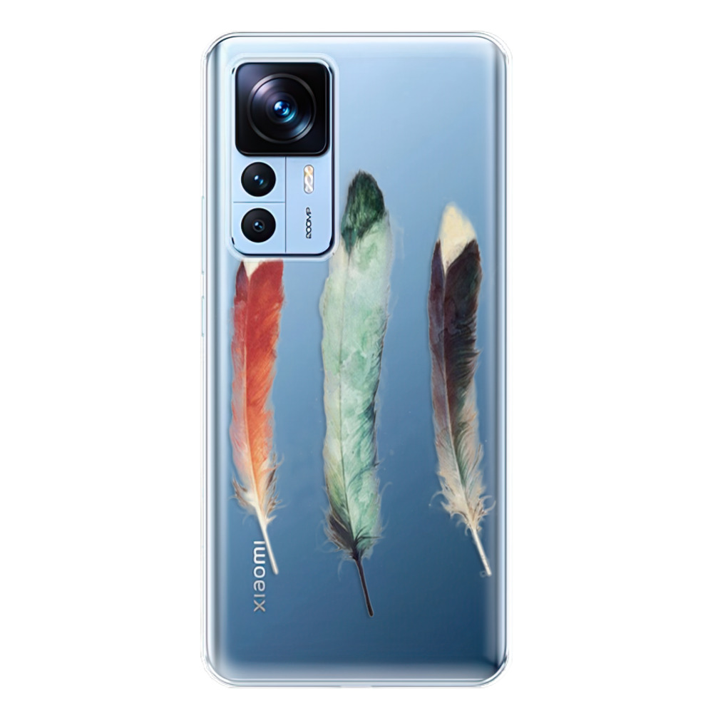 Odolné silikónové puzdro iSaprio - Three Feathers - Xiaomi 12T / 12T Pro