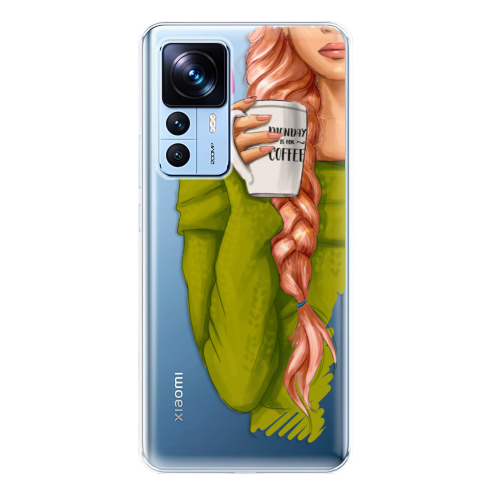 Odolné silikónové puzdro iSaprio - My Coffe and Redhead Girl - Xiaomi 12T / 12T Pro
