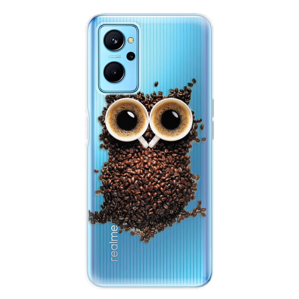 Odolné silikónové puzdro iSaprio - Owl And Coffee - Realme 9i
