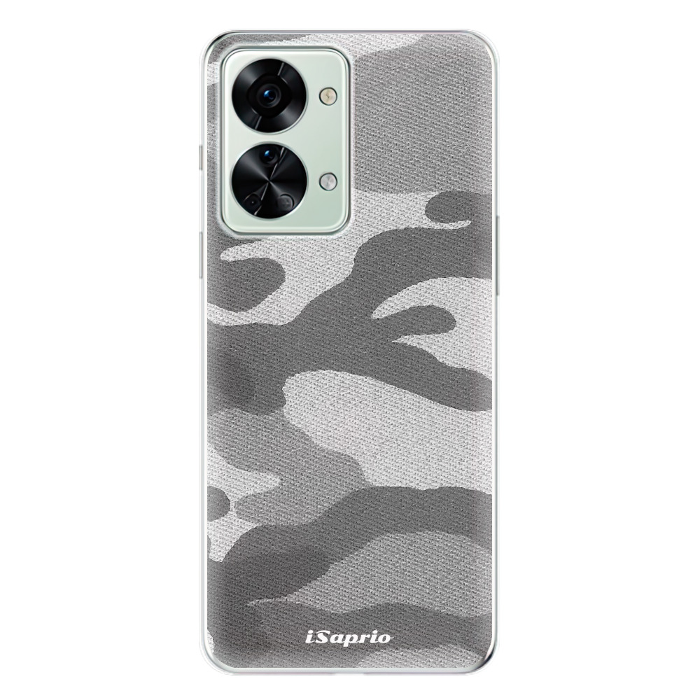 Odolné silikónové puzdro iSaprio - Gray Camuflage 02 - OnePlus Nord 2T 5G