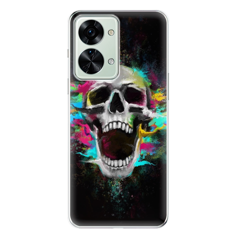 Odolné silikónové puzdro iSaprio - Skull in Colors - OnePlus Nord 2T 5G