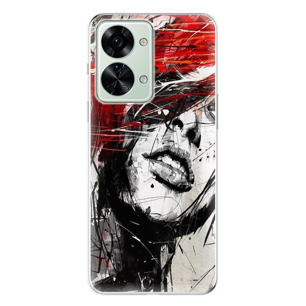 Odolné silikónové puzdro iSaprio - Sketch Face - OnePlus Nord 2T 5G