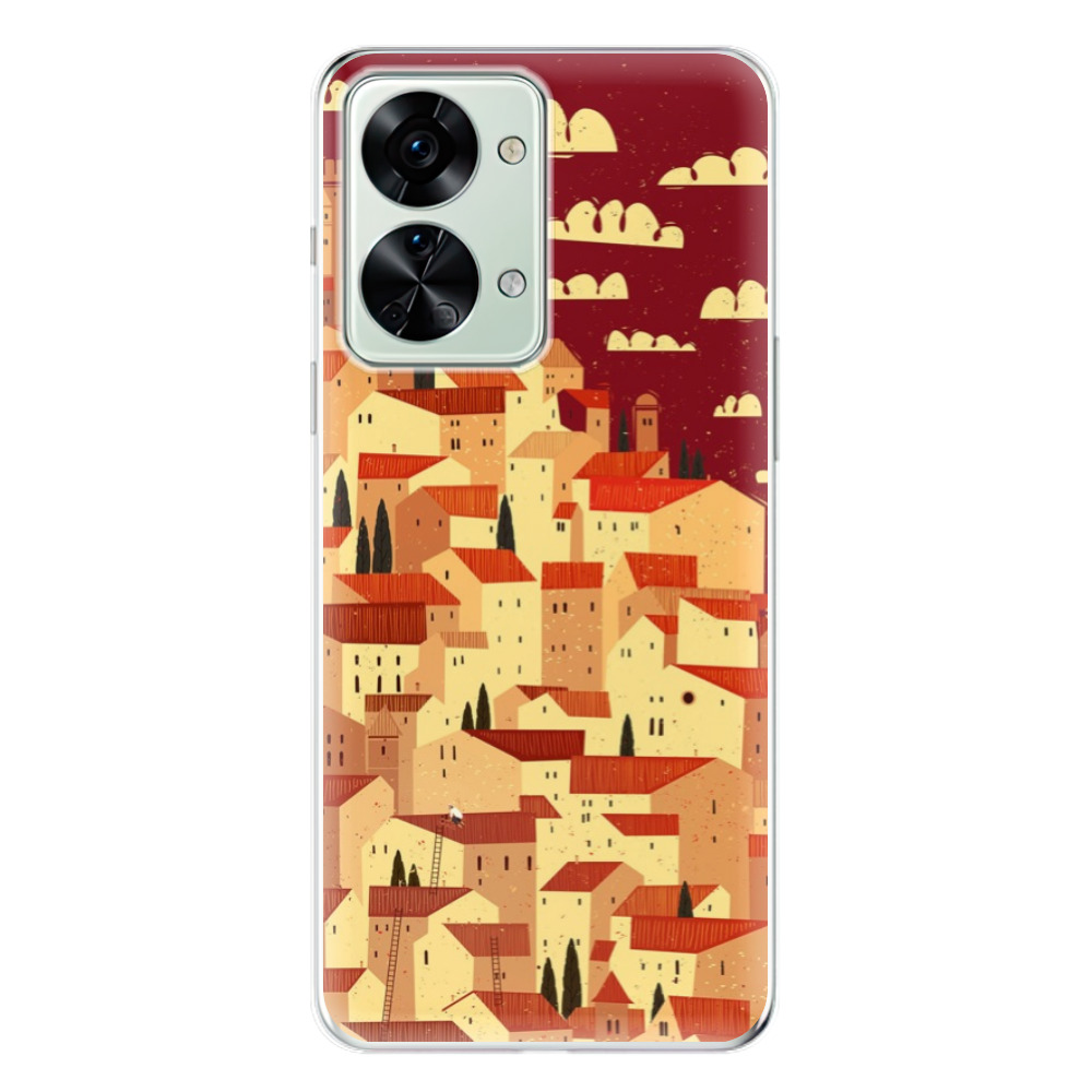 Odolné silikónové puzdro iSaprio - Mountain City - OnePlus Nord 2T 5G