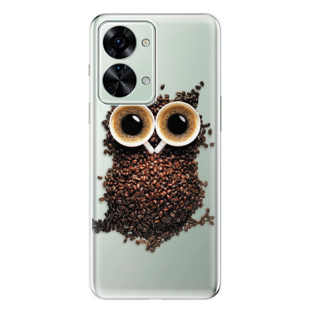 Odolné silikónové puzdro iSaprio - Owl And Coffee - OnePlus Nord 2T 5G