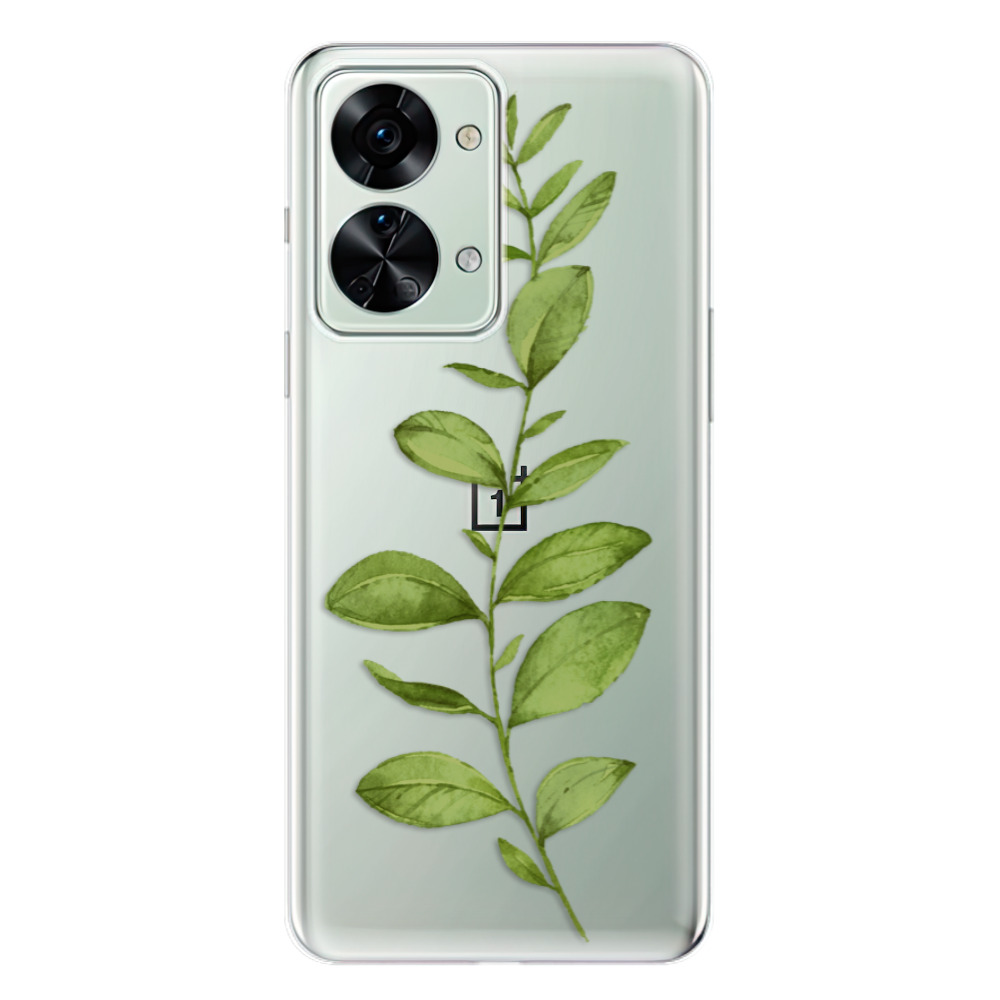 Odolné silikónové puzdro iSaprio - Green Plant 01 - OnePlus Nord 2T 5G