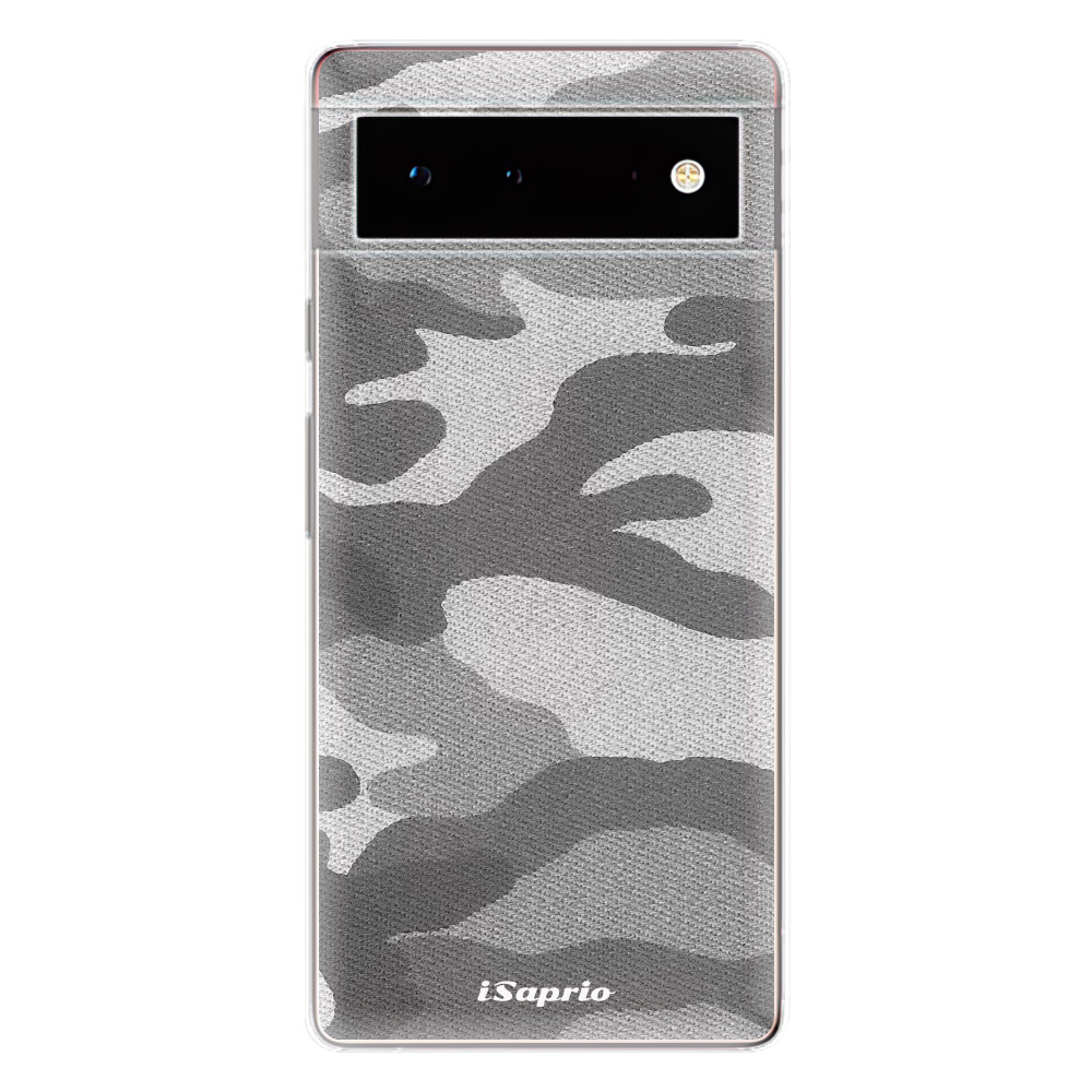 Odolné silikónové puzdro iSaprio - Gray Camuflage 02 - Google Pixel 6 5G