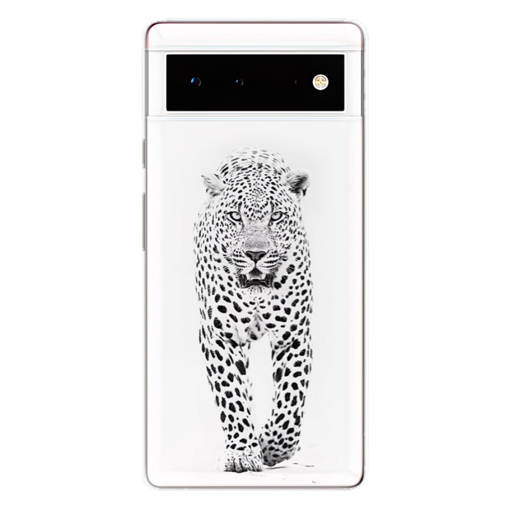 Odolné silikónové puzdro iSaprio - White Jaguar - Google Pixel 6 5G