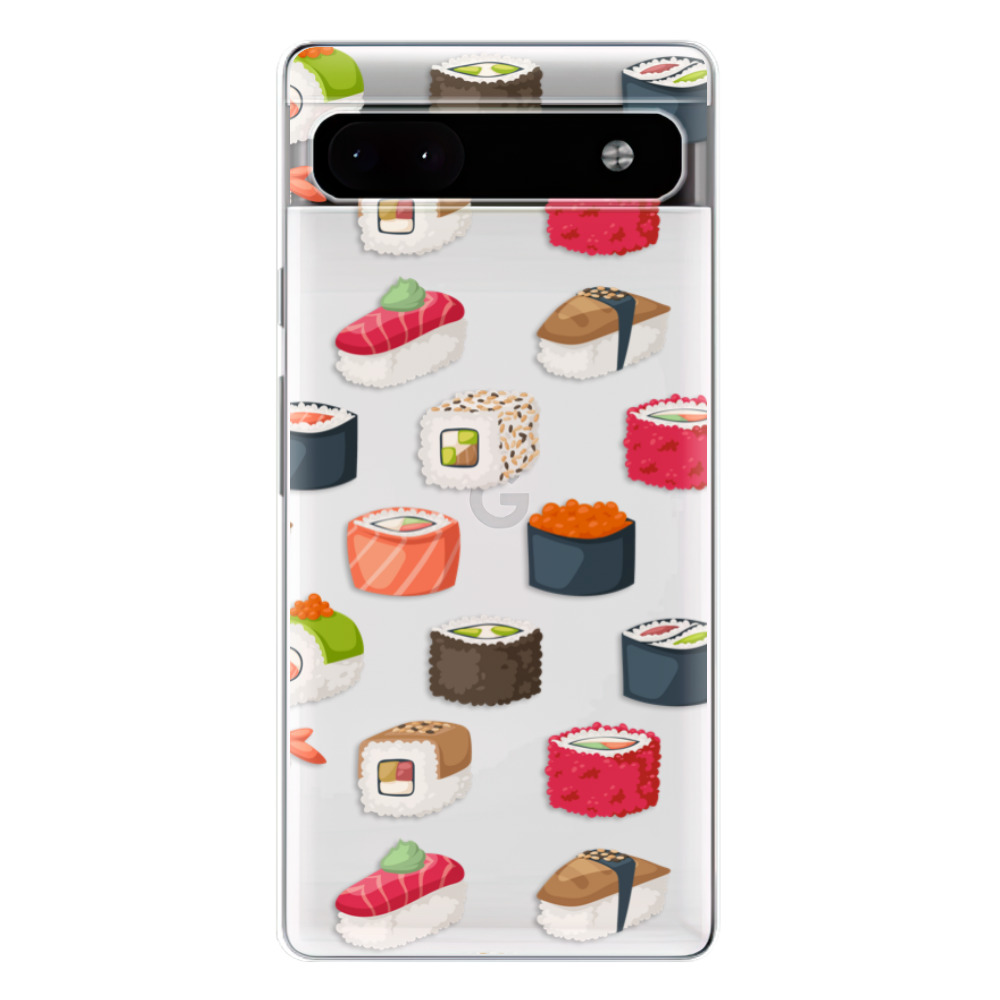 Odolné silikónové puzdro iSaprio - Sushi Pattern - Google Pixel 6a 5G
