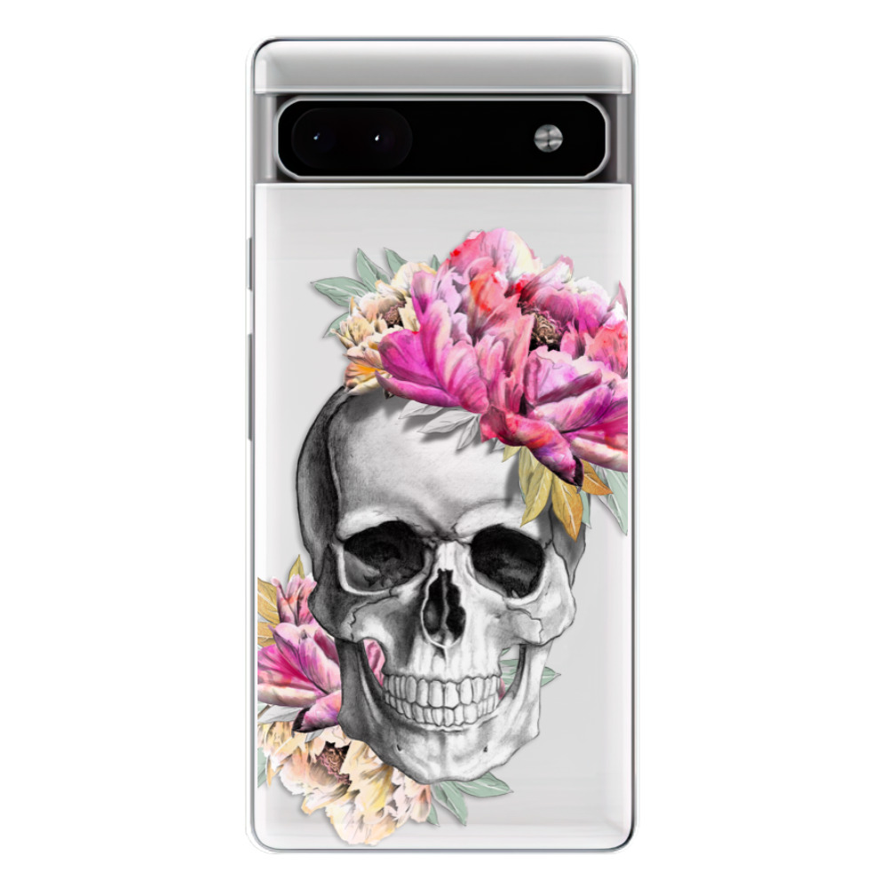 Odolné silikónové puzdro iSaprio - Pretty Skull - Google Pixel 6a 5G