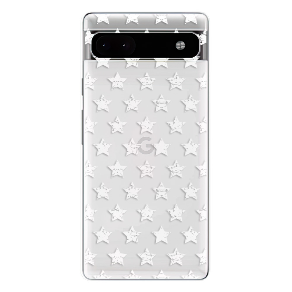 Odolné silikónové puzdro iSaprio - Stars Pattern - white - Google Pixel 6a 5G