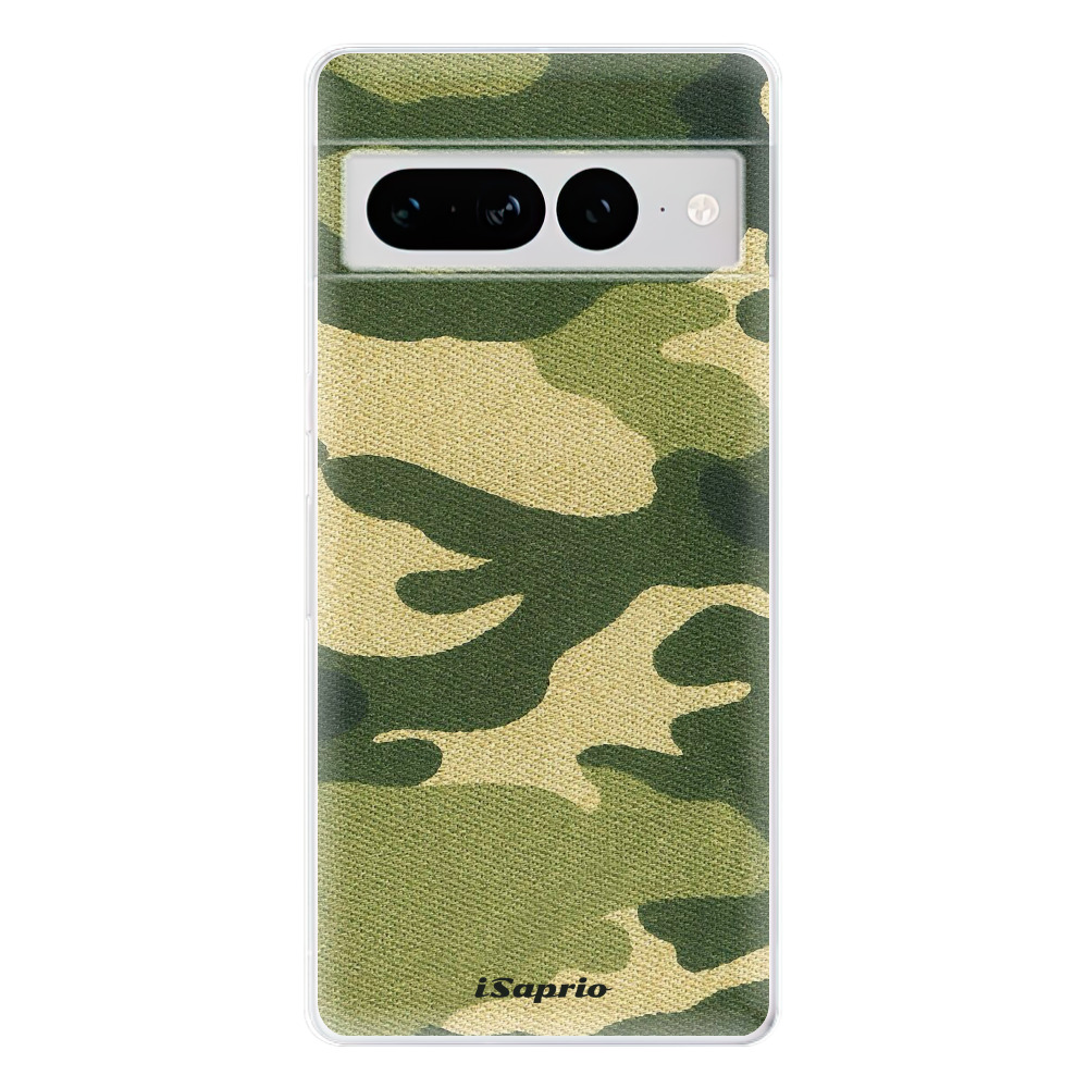 Odolné silikónové puzdro iSaprio - Green Camuflage 01 - Google Pixel 7 Pro 5G