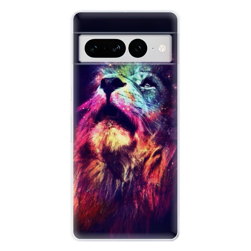 Odolné silikónové puzdro iSaprio - Lion in Colors - Google Pixel 7 Pro 5G