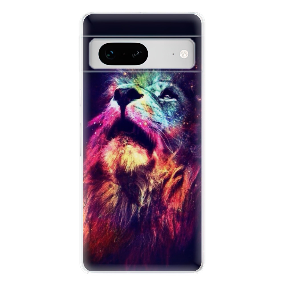 Odolné silikónové puzdro iSaprio - Lion in Colors - Google Pixel 7 5G