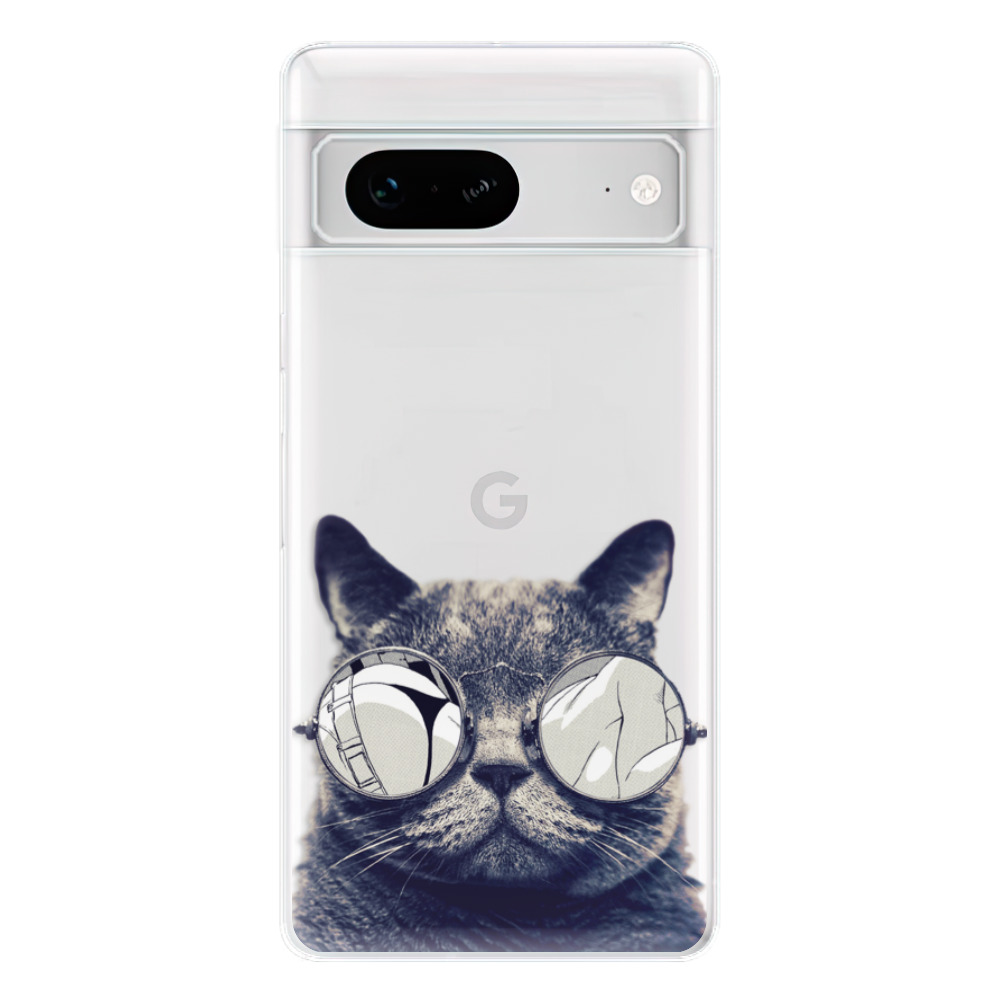 Odolné silikónové puzdro iSaprio - Crazy Cat 01 - Google Pixel 7 5G