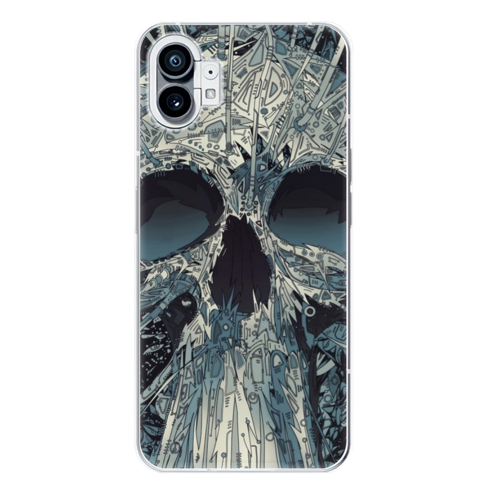 Odolné silikónové puzdro iSaprio - Abstract Skull - Nothing Phone (1)