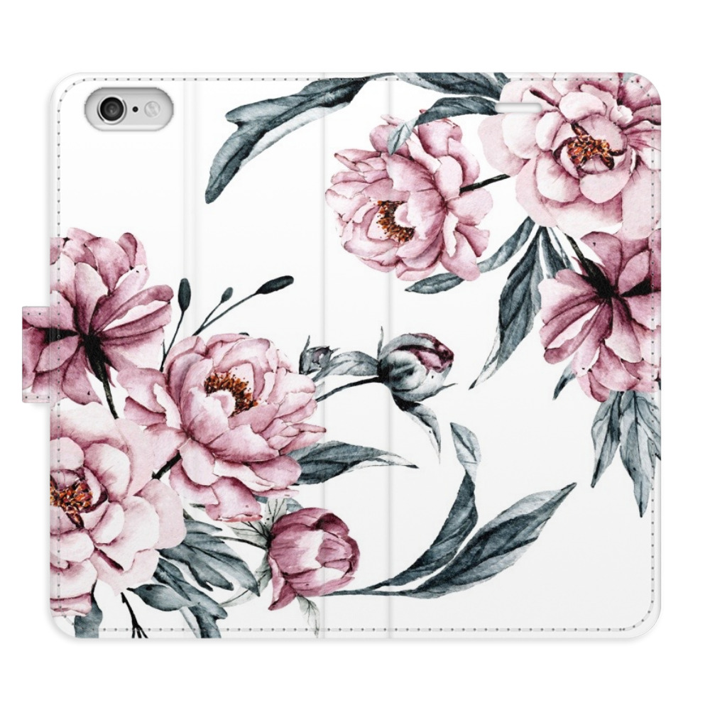 Flipové puzdro iSaprio - Pink Flowers - iPhone 6/6S