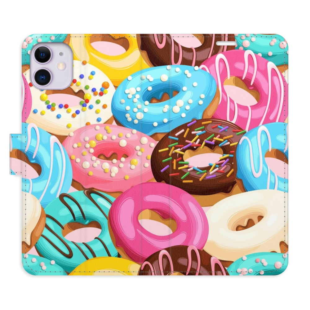 Flipové puzdro iSaprio - Donuts Pattern 02 - iPhone 11