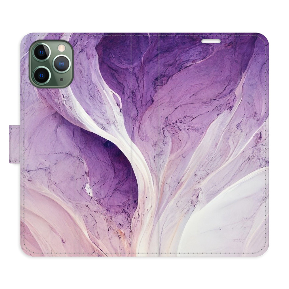 Flipové puzdro iSaprio - Purple Paint - iPhone 11 Pro