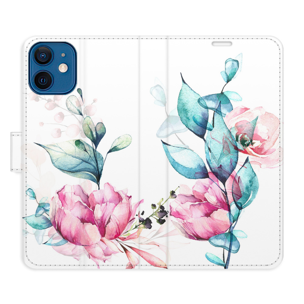 Flipové puzdro iSaprio - Beautiful Flower - iPhone 12 mini