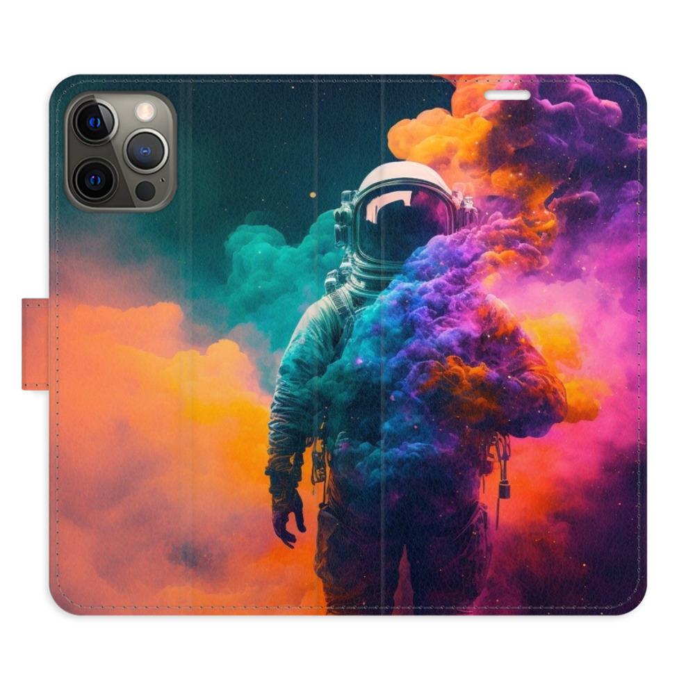 Flipové puzdro iSaprio - Astronaut in Colours 02 - iPhone 12/12 Pro