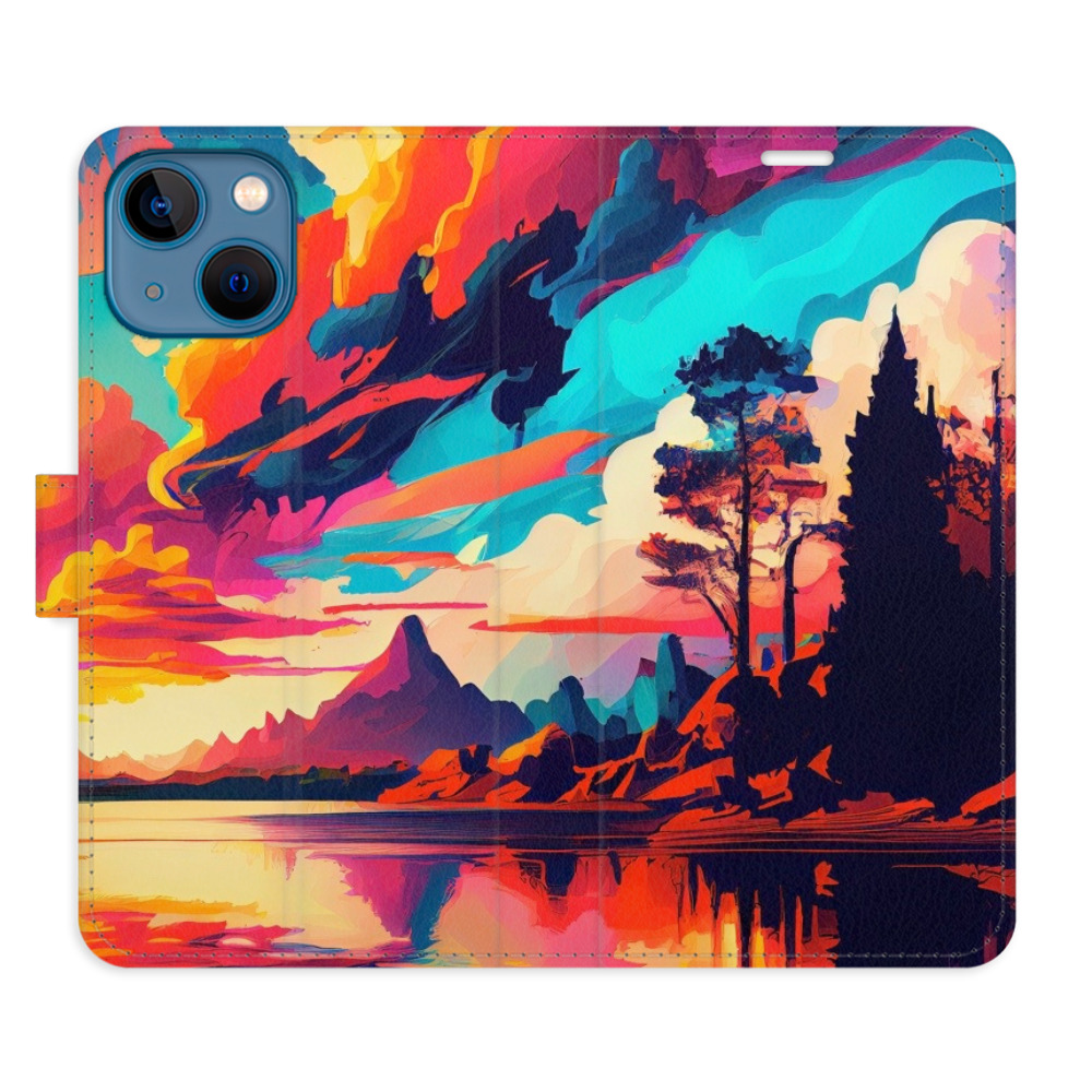Flipové puzdro iSaprio - Colorful Mountains 02 - iPhone 13 mini