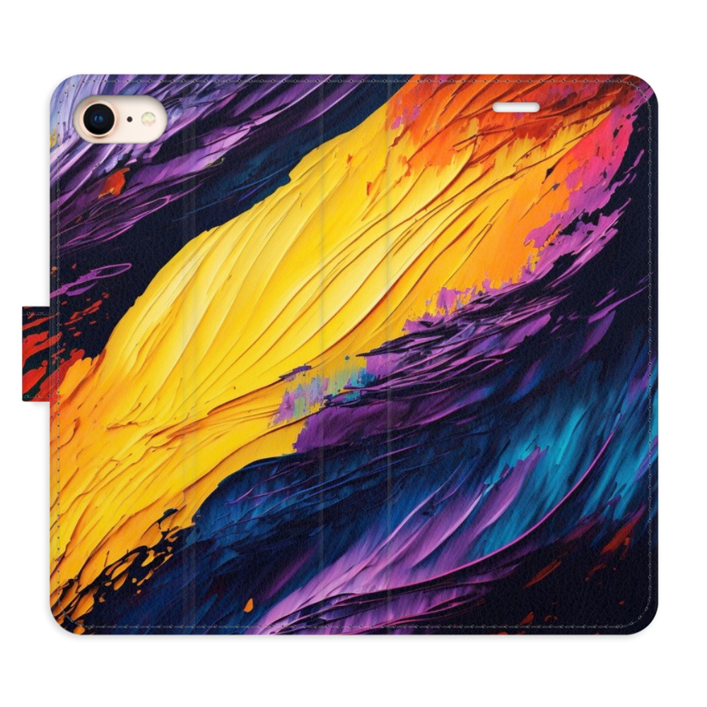 Flipové puzdro iSaprio - Fire Paint - iPhone 7/8/SE 2020