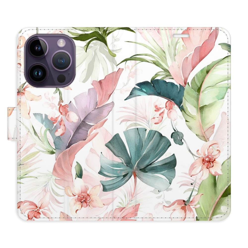 Flipové puzdro iSaprio - Flower Pattern 07 - iPhone 14 Pro