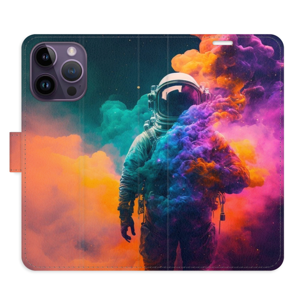 Flipové puzdro iSaprio - Astronaut in Colours 02 - iPhone 14 Pro Max