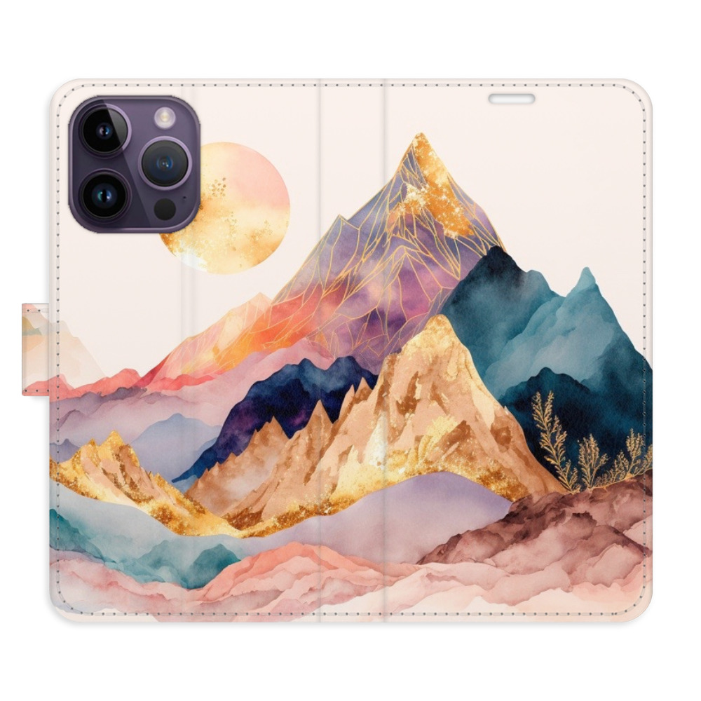 Flipové puzdro iSaprio - Beautiful Mountains - iPhone 14 Pro Max