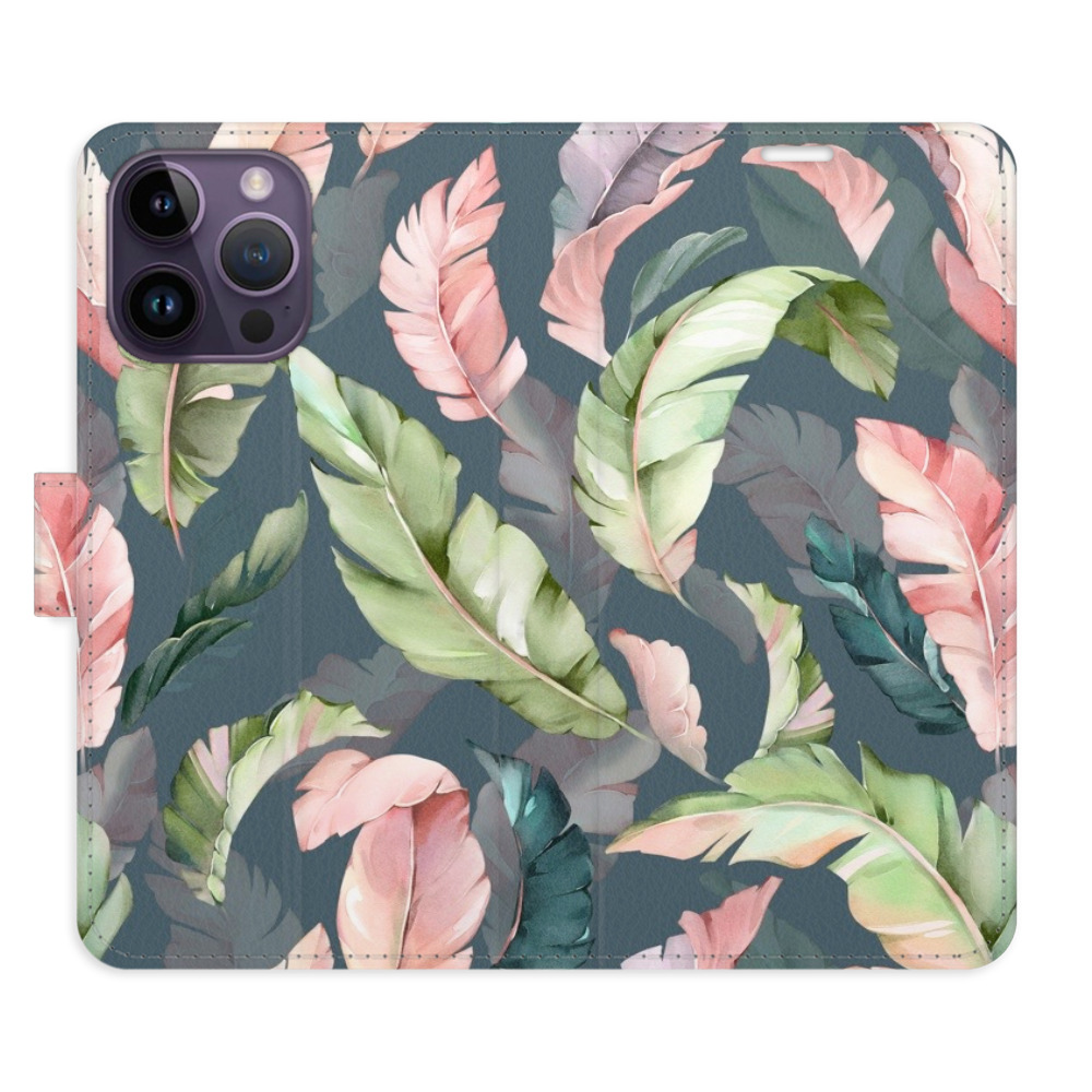 Flipové puzdro iSaprio - Flower Pattern 09 - iPhone 14 Pro Max
