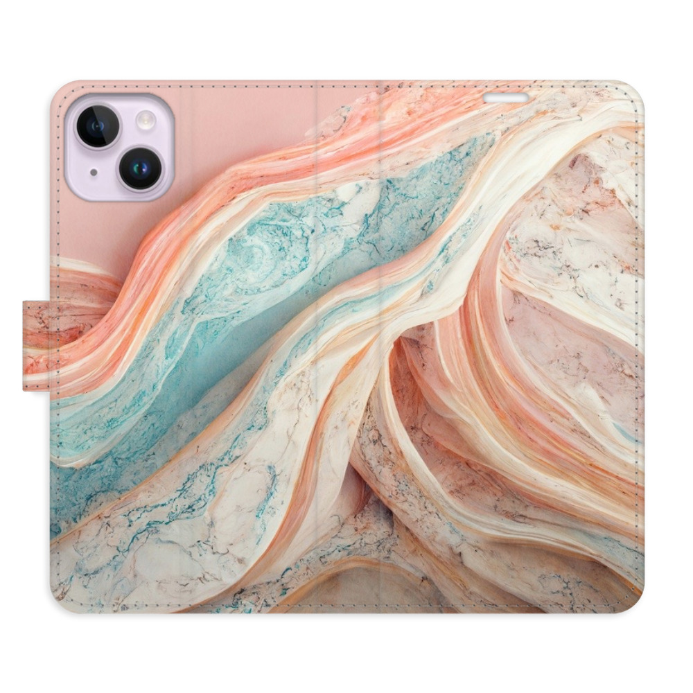 Flipové puzdro iSaprio - Colour Marble - iPhone 14 Plus