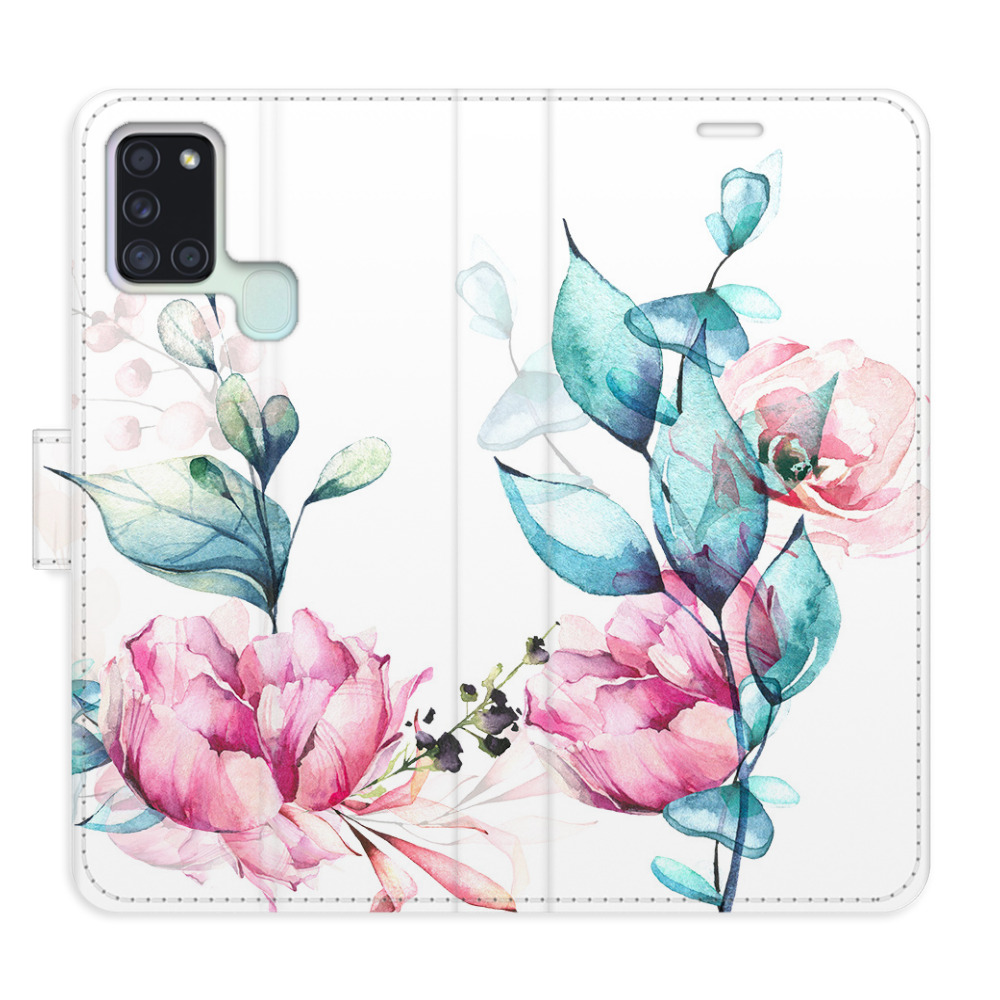 Flipové puzdro iSaprio - Beautiful Flower - Samsung Galaxy A21s
